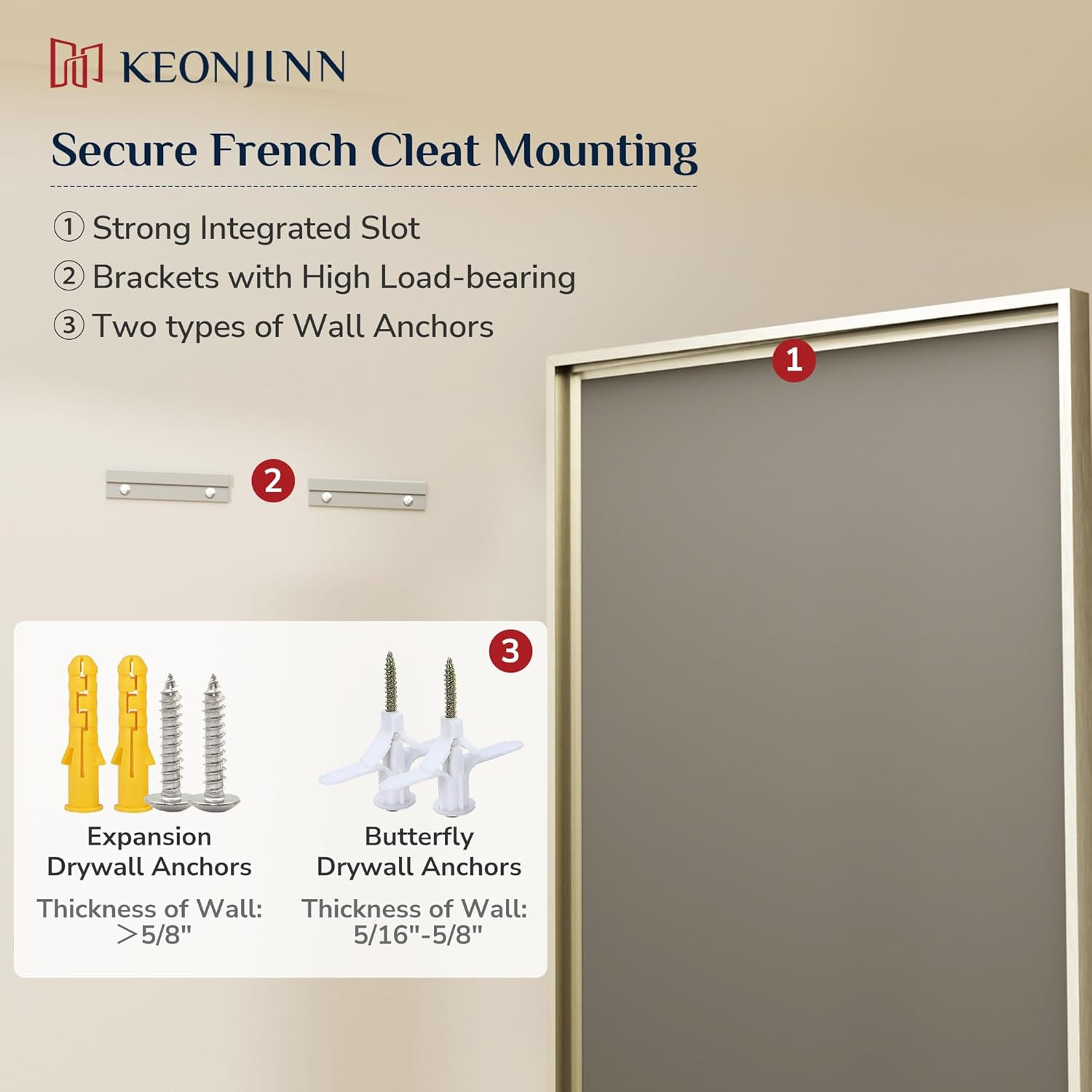 Modern 20″ x 30″ Brushed Nickel Bathroom Mirror with Beveled Edge Frame