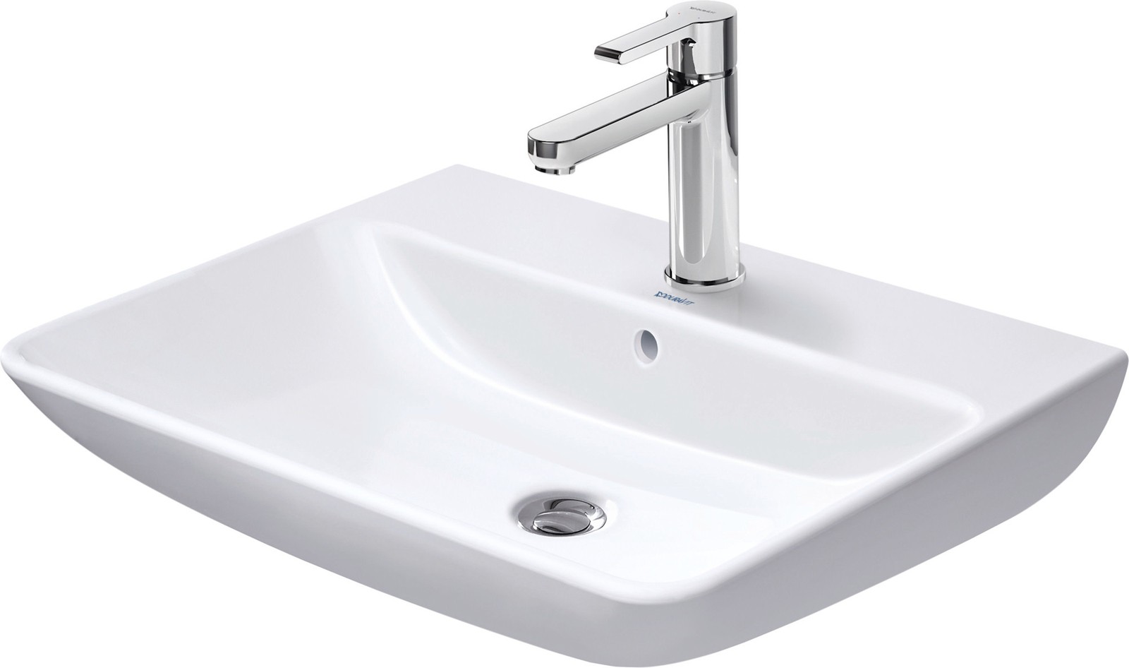 Duravit 233565-1HOLE ME by Starck 19″ Ceramic Vanity Top – White / Glazed
