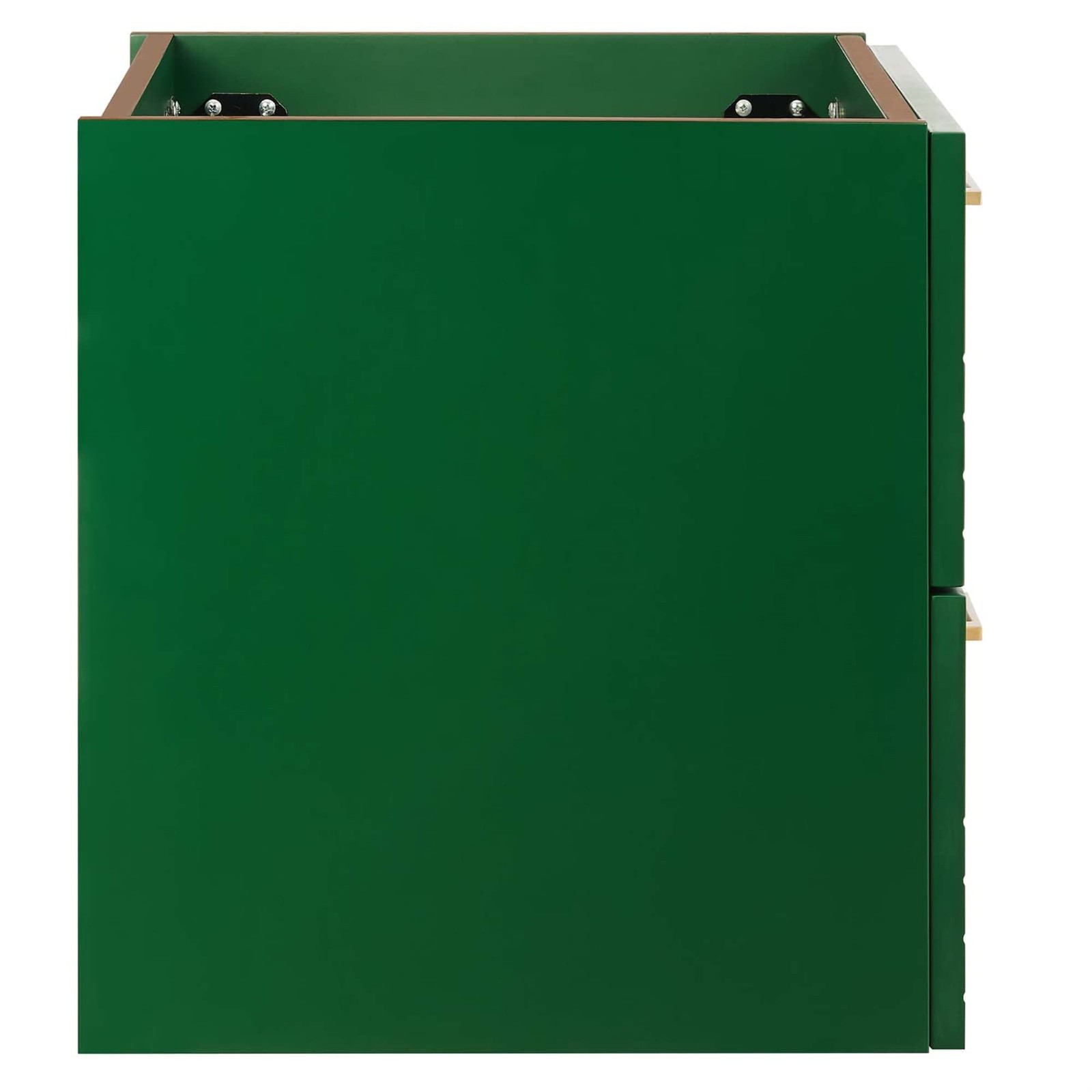 Modway Daybreak 23.5″ Particleboard MDF Wood Wall-Mount Bathroom Vanity in Green