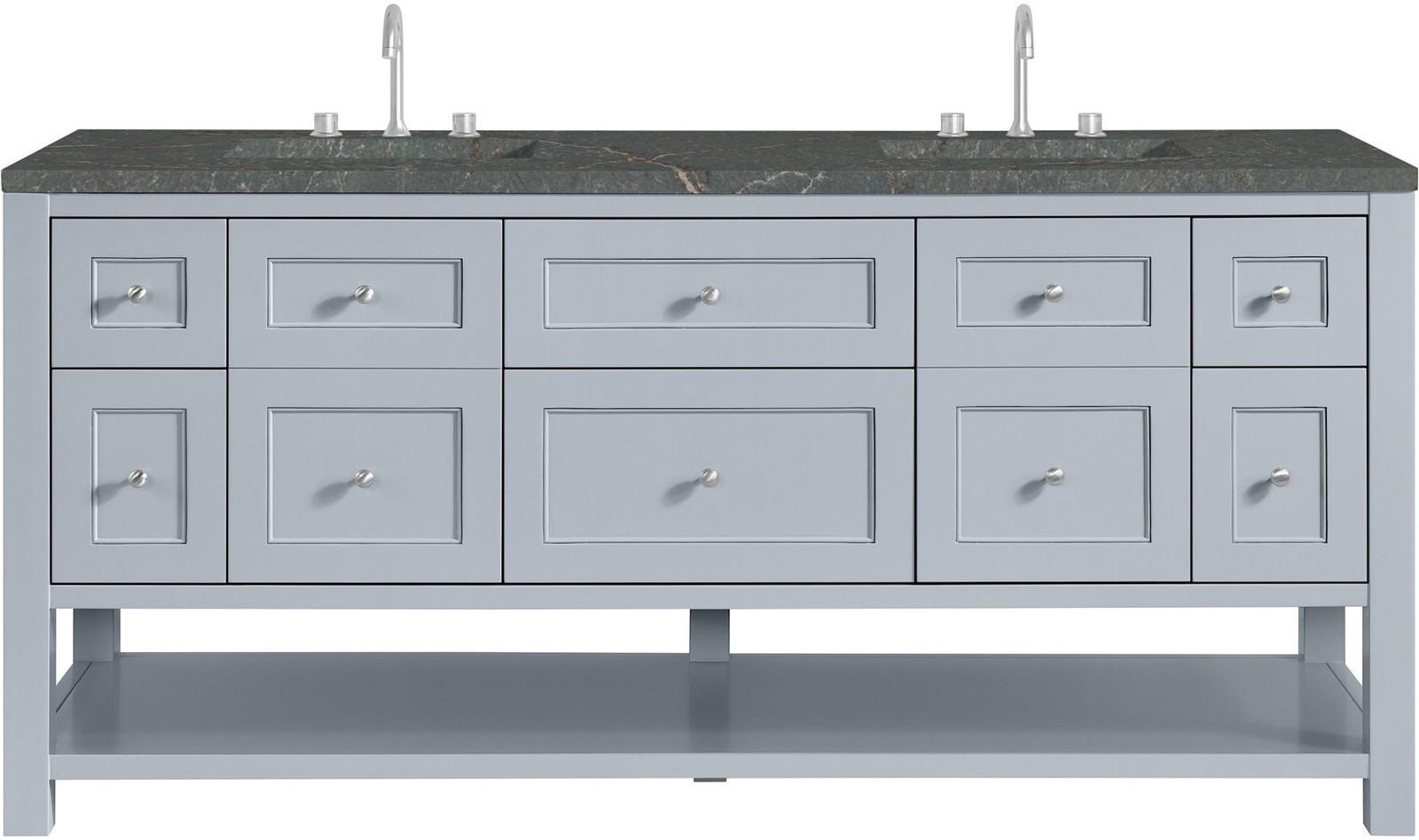 James Martin Vanities 330-V72-FPBL Breckenridge 72″ – Serenity Blue