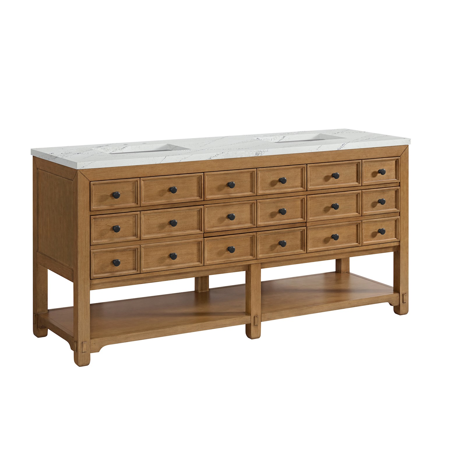James Martin Vanities 505-V72-FENC Malibu 72″ – Amber Birch