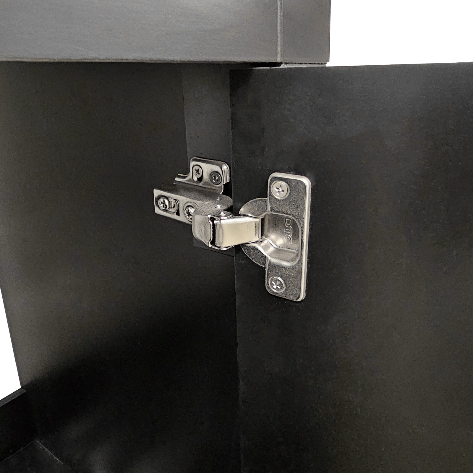 Trenta 24″ W x 19″ D x 33″ H Vanity in Black with White Ceramic Vanity Top
