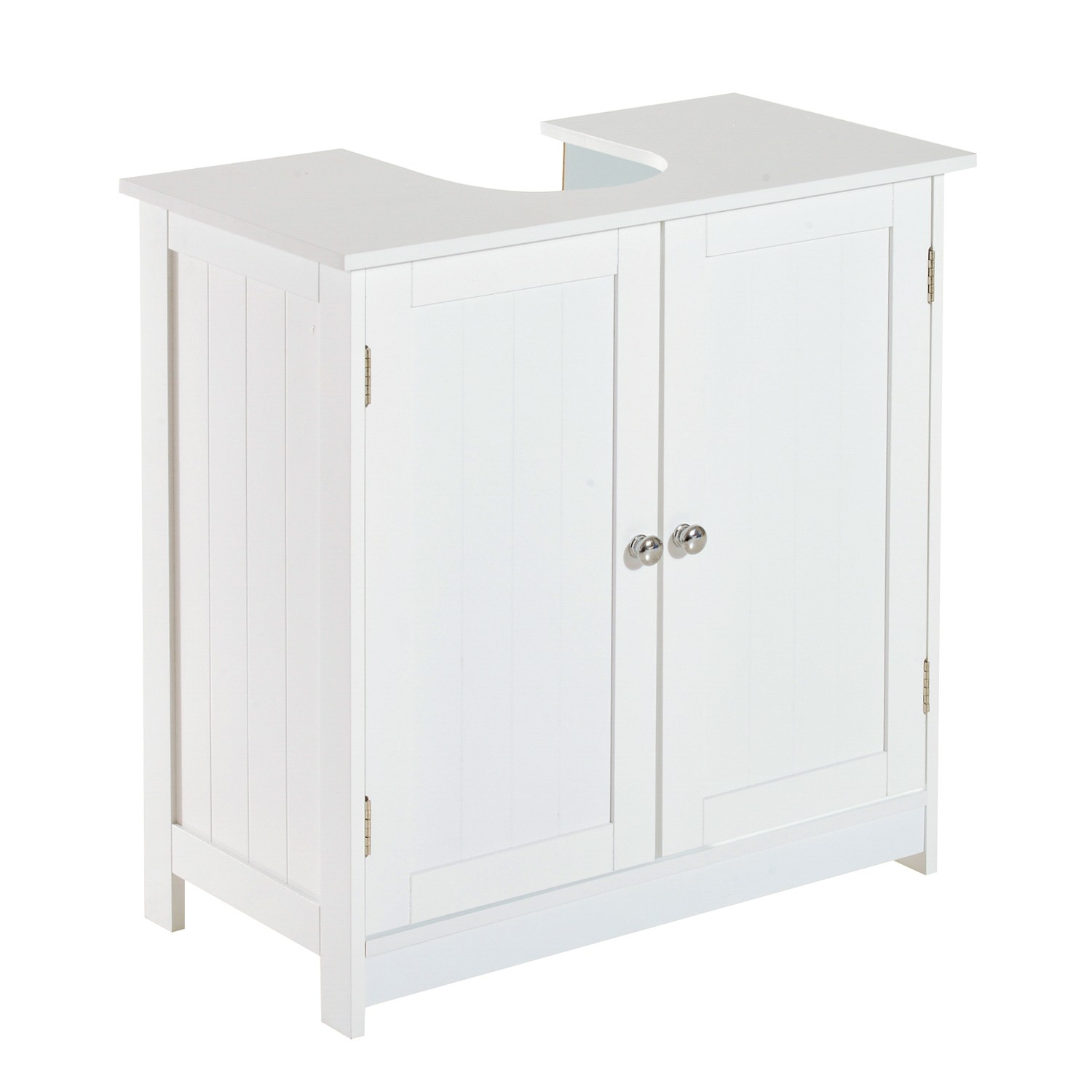 24″ Under Sink Storage Cabinet with 2 Doors and Shelves Bathroom Pedestal Sink