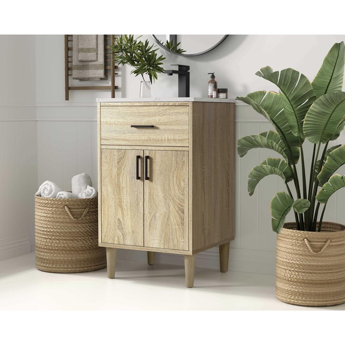 Elegant Lighting VF25020MW Chandler Vanity Mango Wood