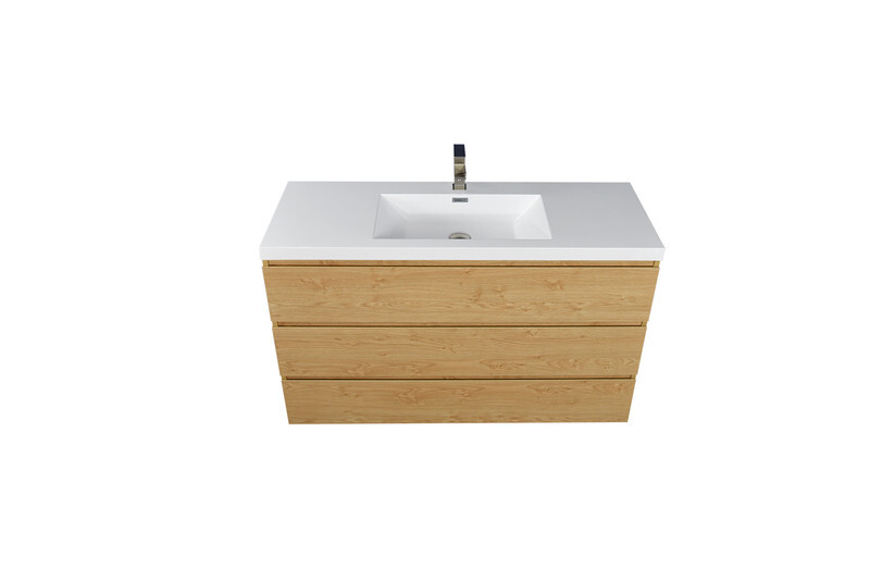 ANGELES 42″ FREESTANDING BATH VANITY WITH REINFORCED ACRYLIC SINK