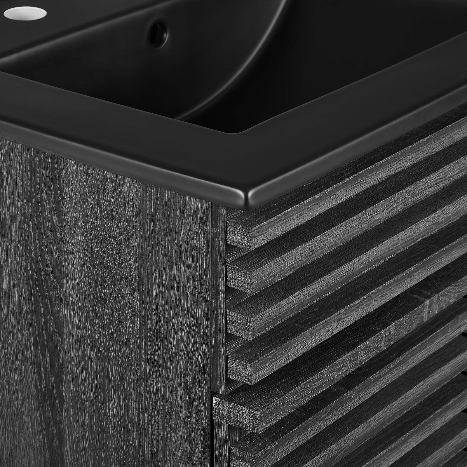 Modway Render 24″ Bathroom Vanity With Sink in Charcoal Black
