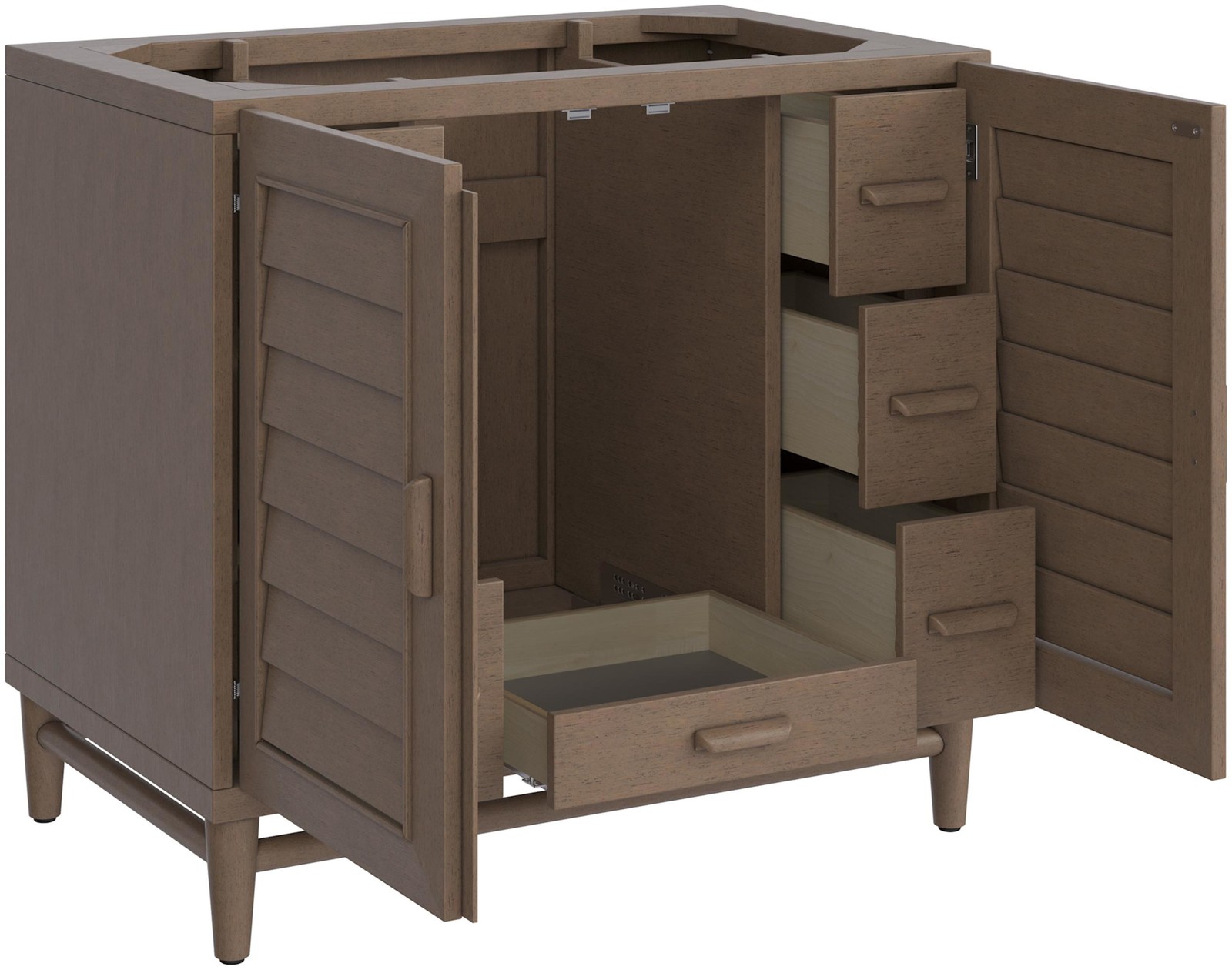James Martin Vanities 620-V36-3VSL Portland 36″ Single Basin Wood – Wood