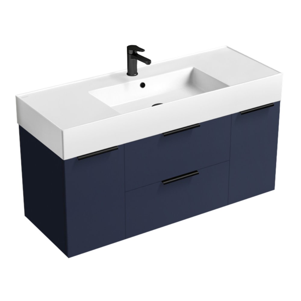 Nameeks Derin-4818-W-C Derin 48″ Wall Mounted Single Basin Vanity – Night Blue /