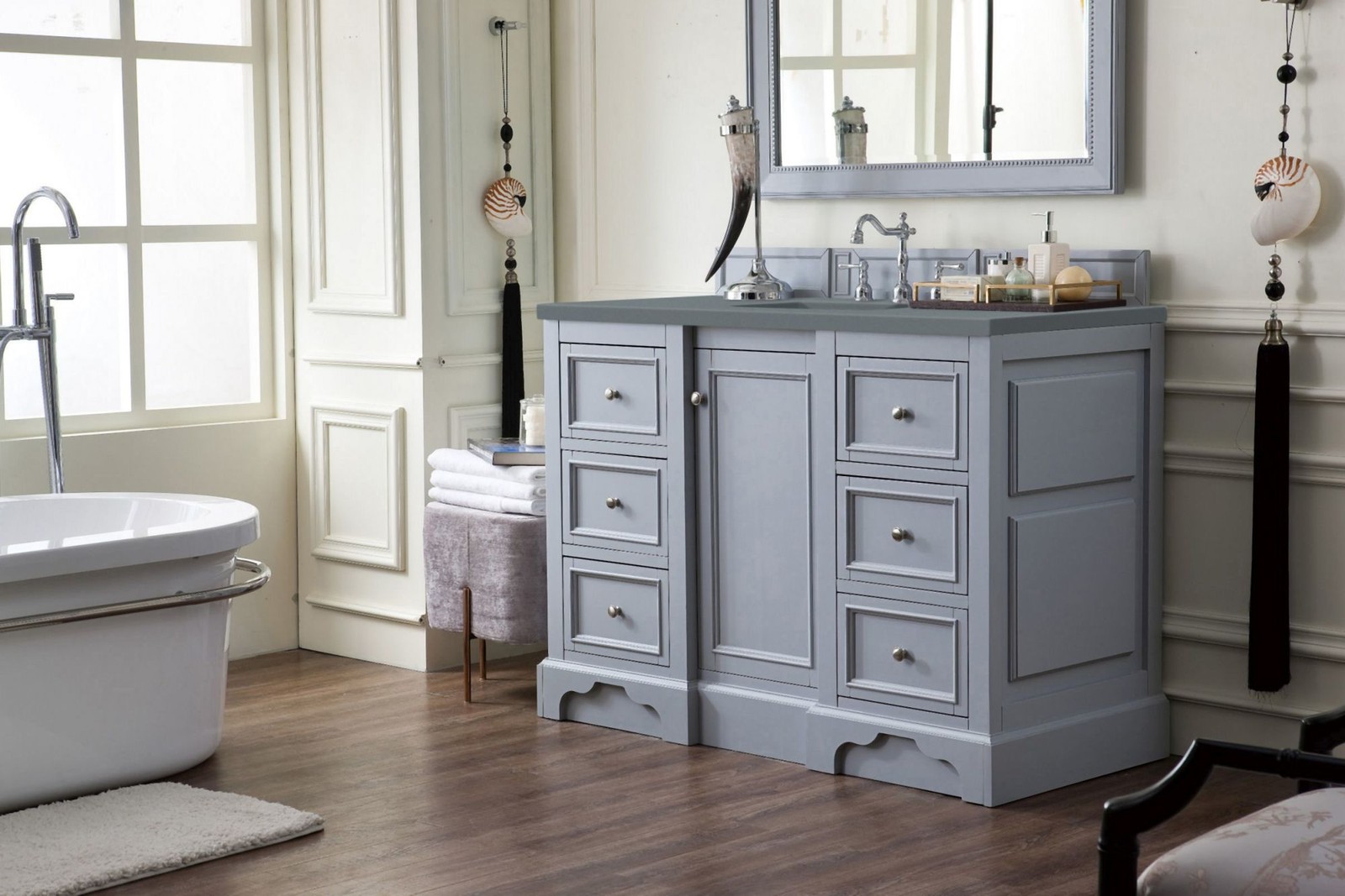 James Martin Vanities 825-V48-3CBL De Soto 48″ – White