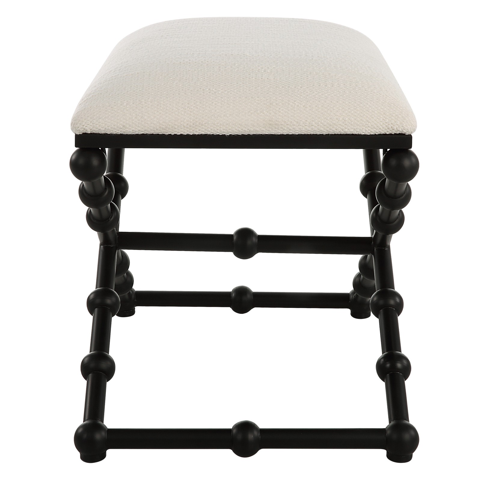 Uttermost 23782 Iron 24″W Iron Accent Stool – Black