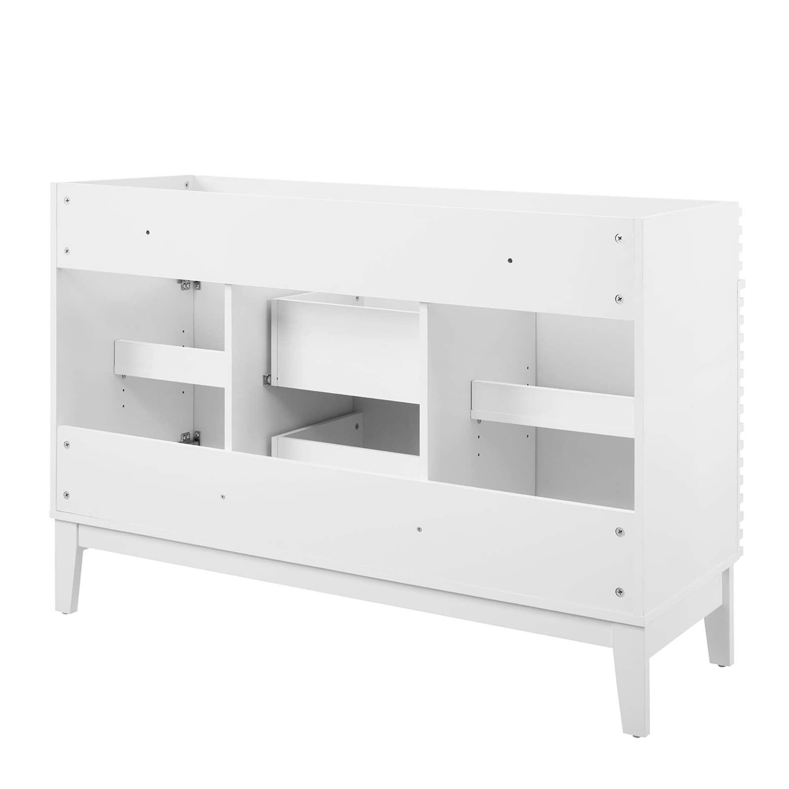 Modway Render 47″ MDF and Particleboard Bathroom Vanity Cabinet in White