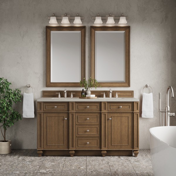 60″ James Martin Bristol 157-V60D-SBR-FSFR Siberian Silestone Double Vanity