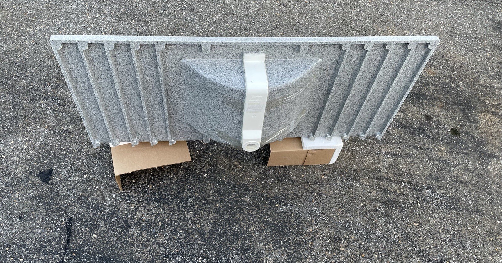 NEW Swanstone CV-2249 Contour VANITY TOP GRAY GRANITE – SOLID COLOR – 49” X 22”