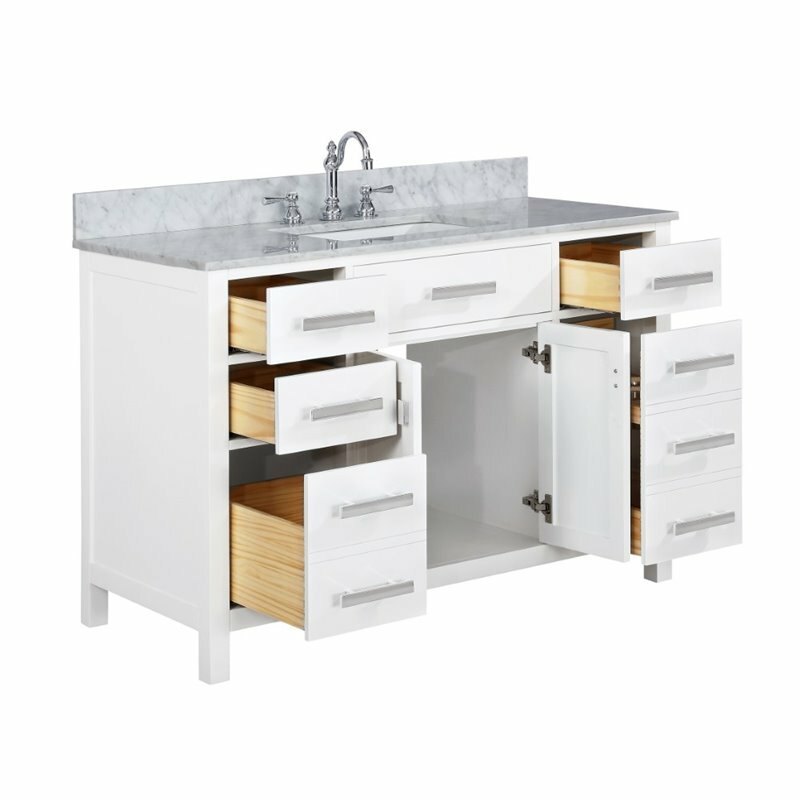 Maklaine 48″ Single Vanity in White