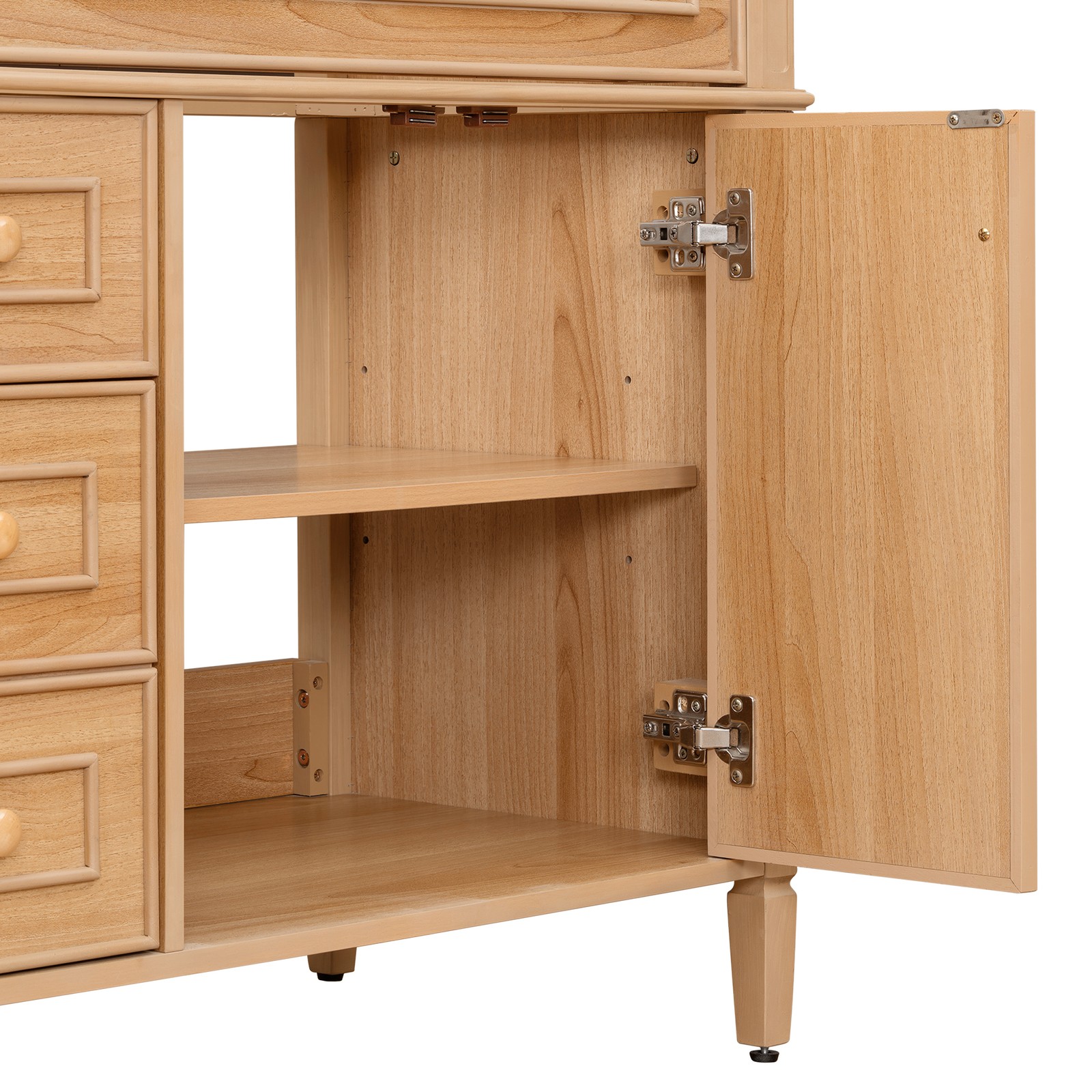36″ Bathroom Vanity w/Sink,3 Drawers,Freestanding Storage Vanity 2 Doors Cabinet
