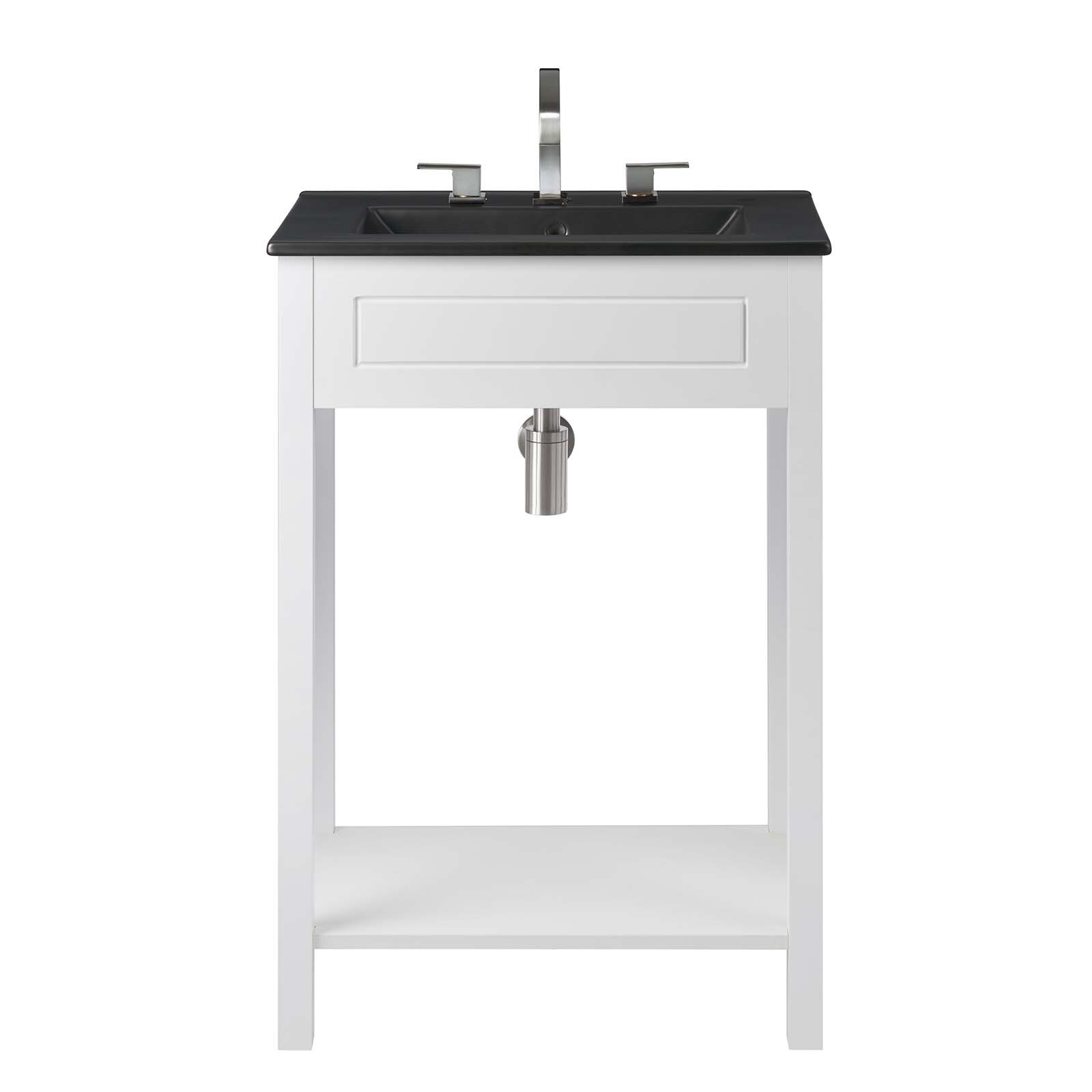 Modway Altura 24″ Bathroom Vanity in White Black