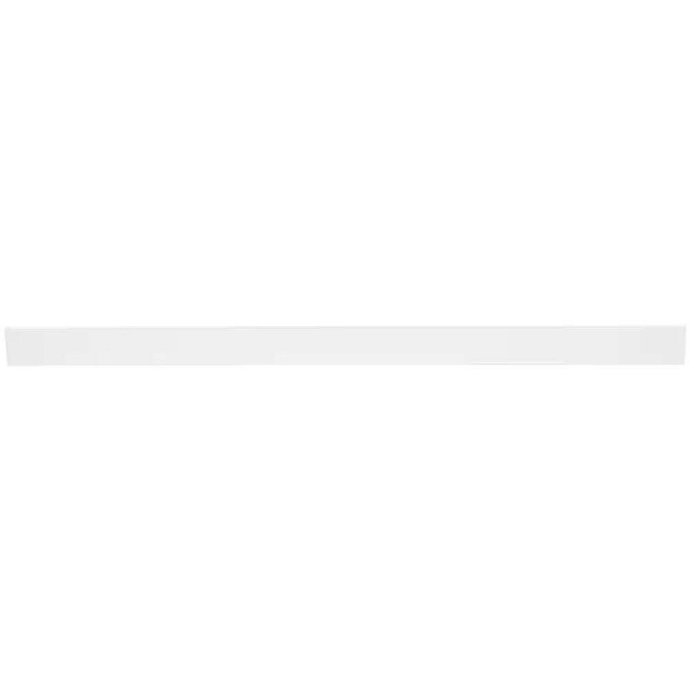 61 In. W Cultured Marble Vanity Backsplash in White