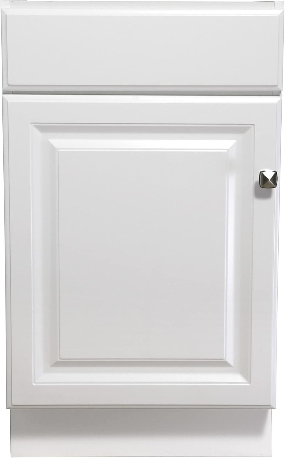 Elegant 18-Inch Unassembled Bathroom Vanity Cabinet – White & Moisture Resistant
