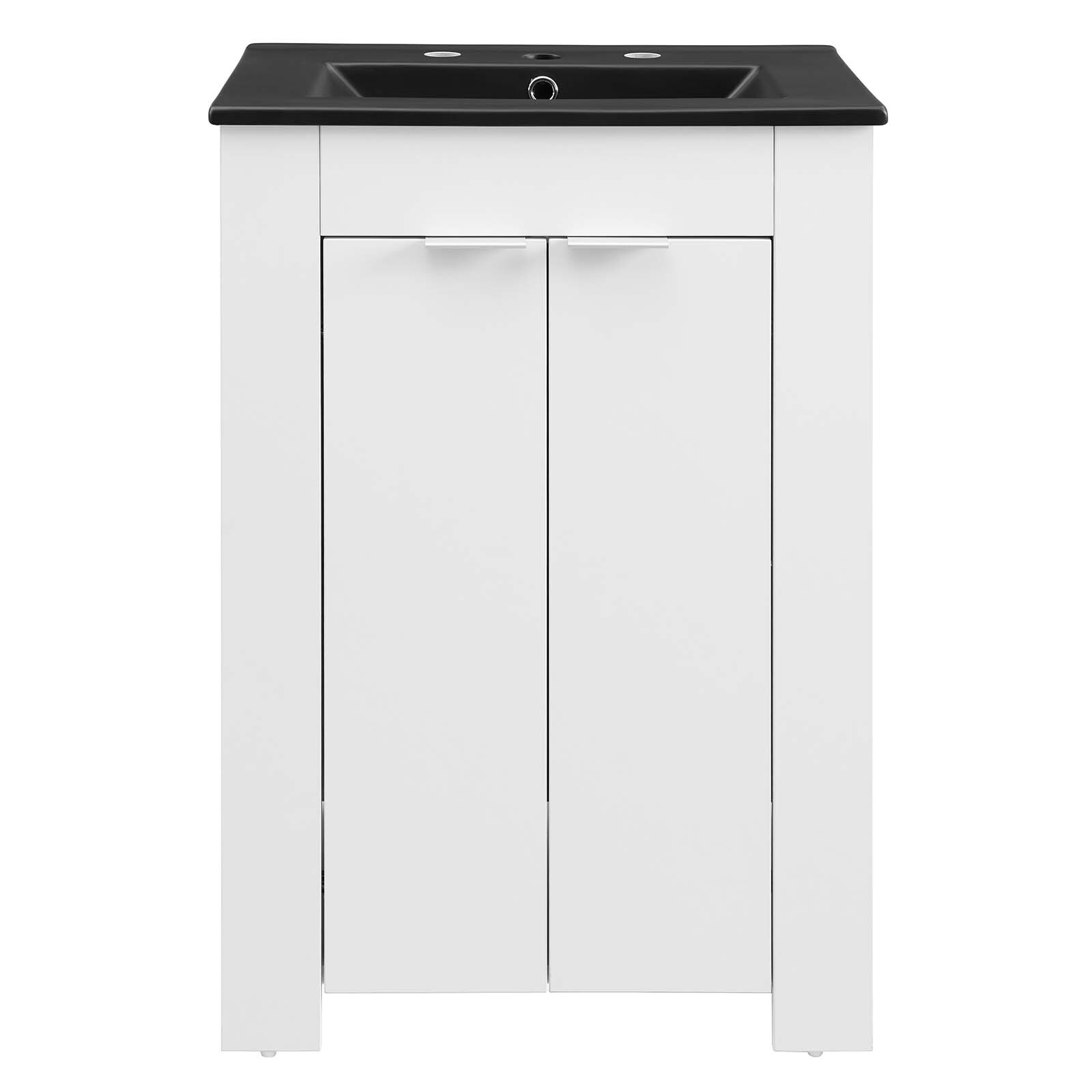 Modway Maybelle 24″ Bathroom Vanity In White Black