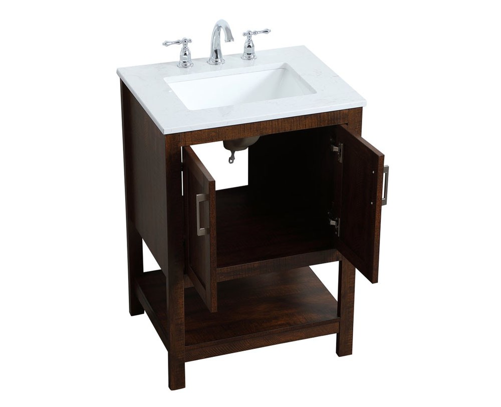 Elegant Lighting VF16024 Audy 24″ – Brown