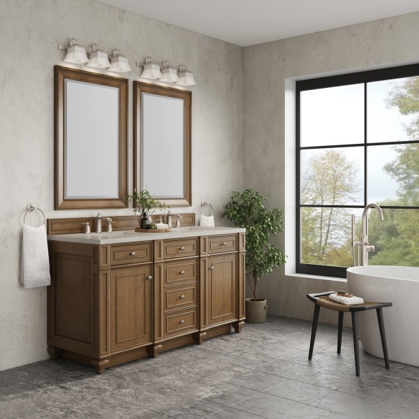 60″ James Martin Bristol 157-V60D-SBR-FSFR Siberian Silestone Double Vanity