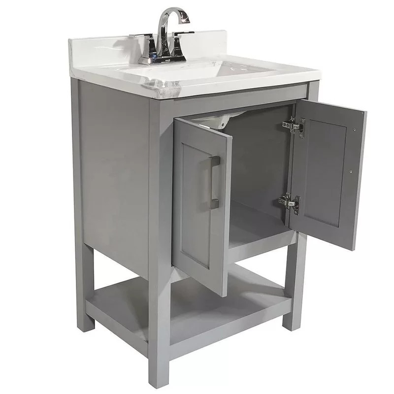 Ebern Designs Agu 25″ Single Bathroom Vanity Base Only