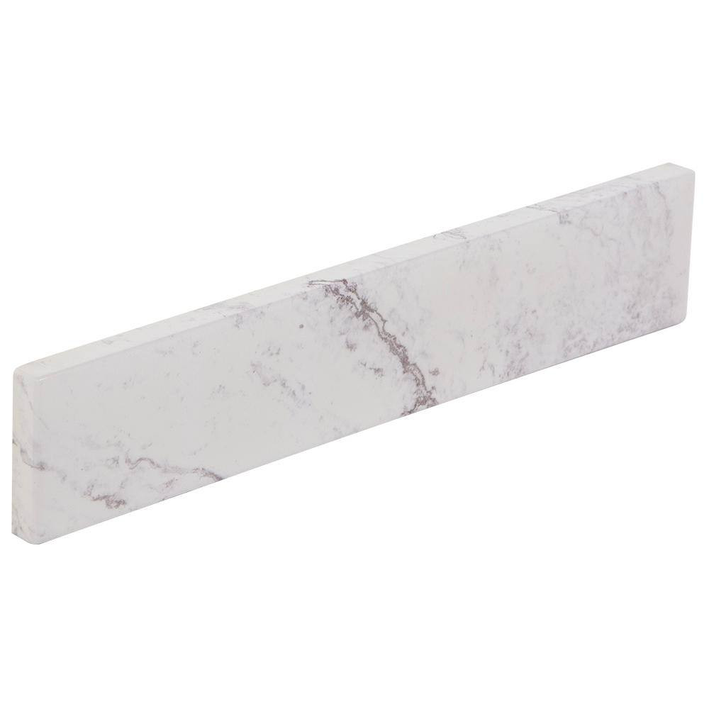 18 In. W Cultured Marble Vanity Sidesplash in Lunar Free Shipping New