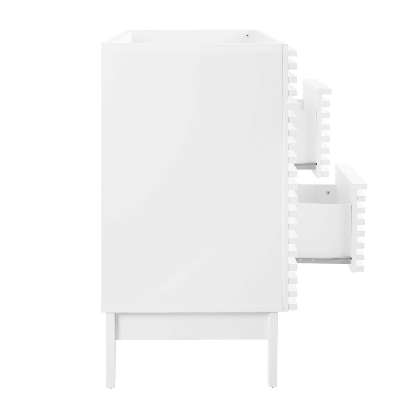 Modway Render 47″ MDF and Particleboard Bathroom Vanity Cabinet in White