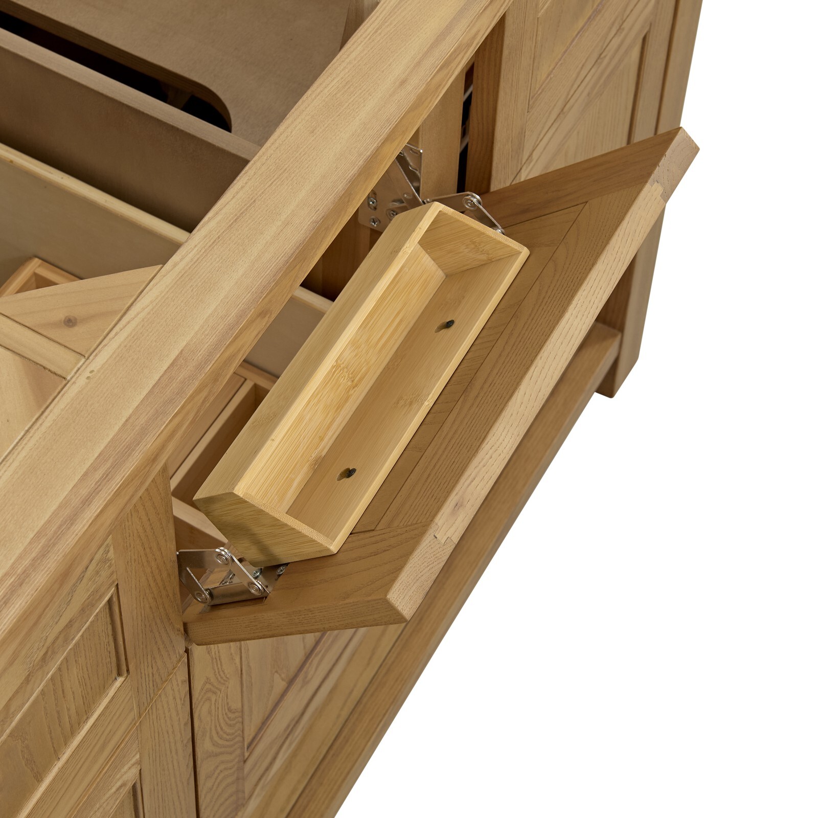 60in James Martin Breckenridge 330-V60D-LNO Double Vanity, Light Natural Oak