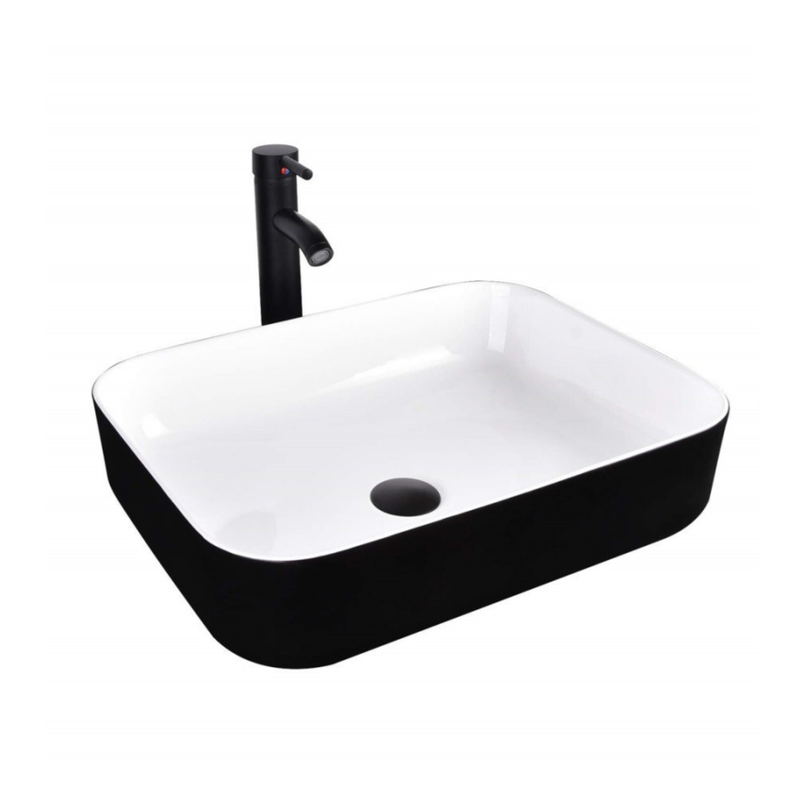 24 Inch Floating Bathroom Vanity with Vessel Sink, Pop Up Drain & Faucet Combo