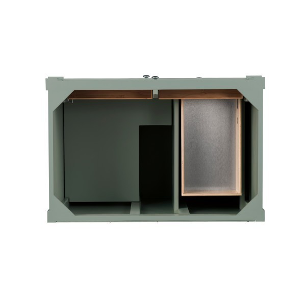 36″ James Martin Brittany 650-V36-SC-3CSP Vanity Cabinet Charcoal Soapstone Top