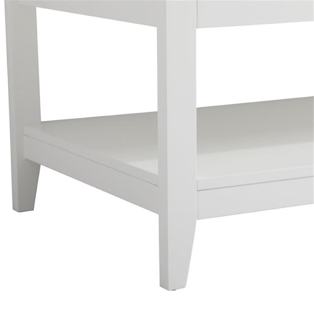 Elegant Decor Aubrey 48″ Single Quartz Top Bathroom Vanity in White