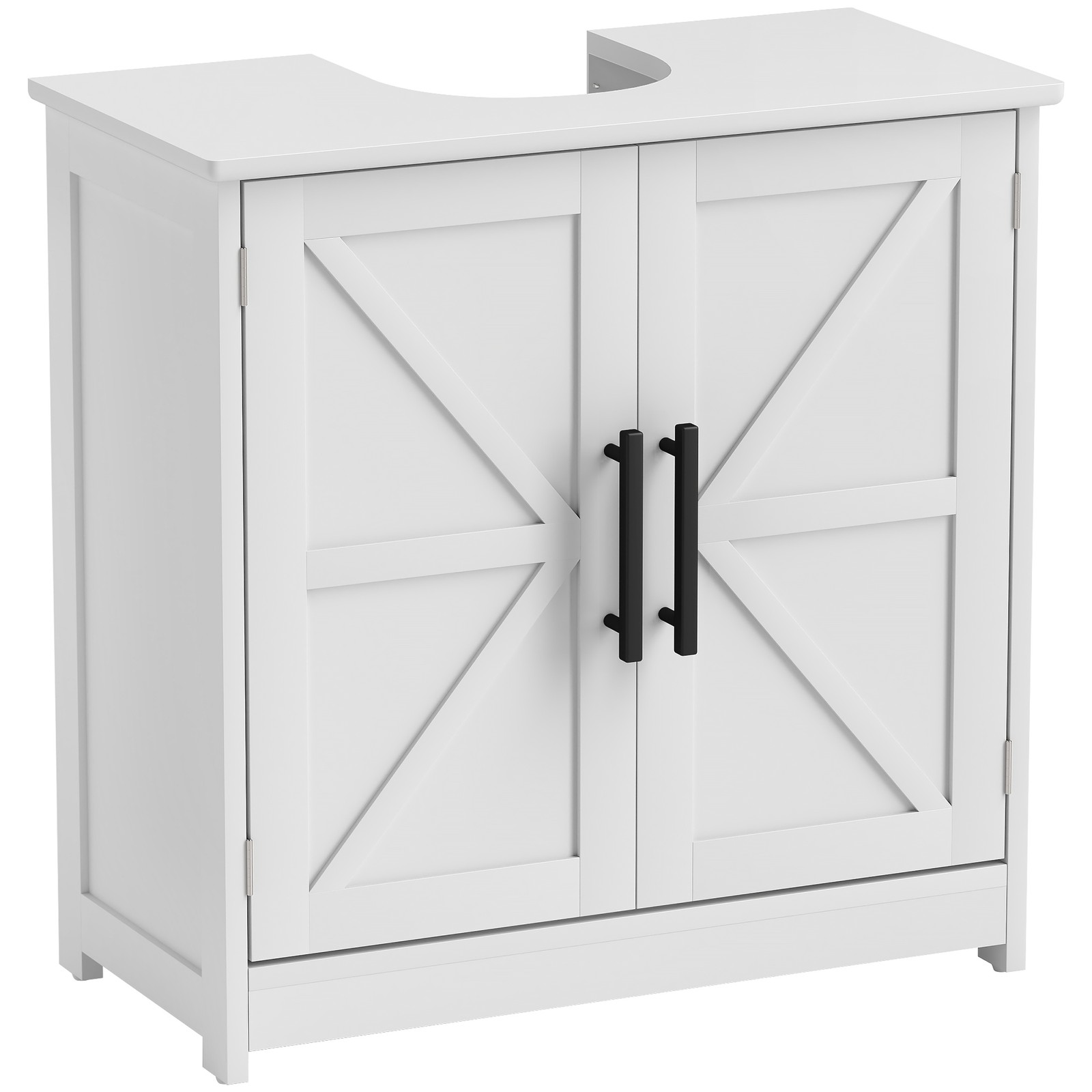 Pedestal Sink Storage Cabinet, Bathroom Sink Cabinet, White