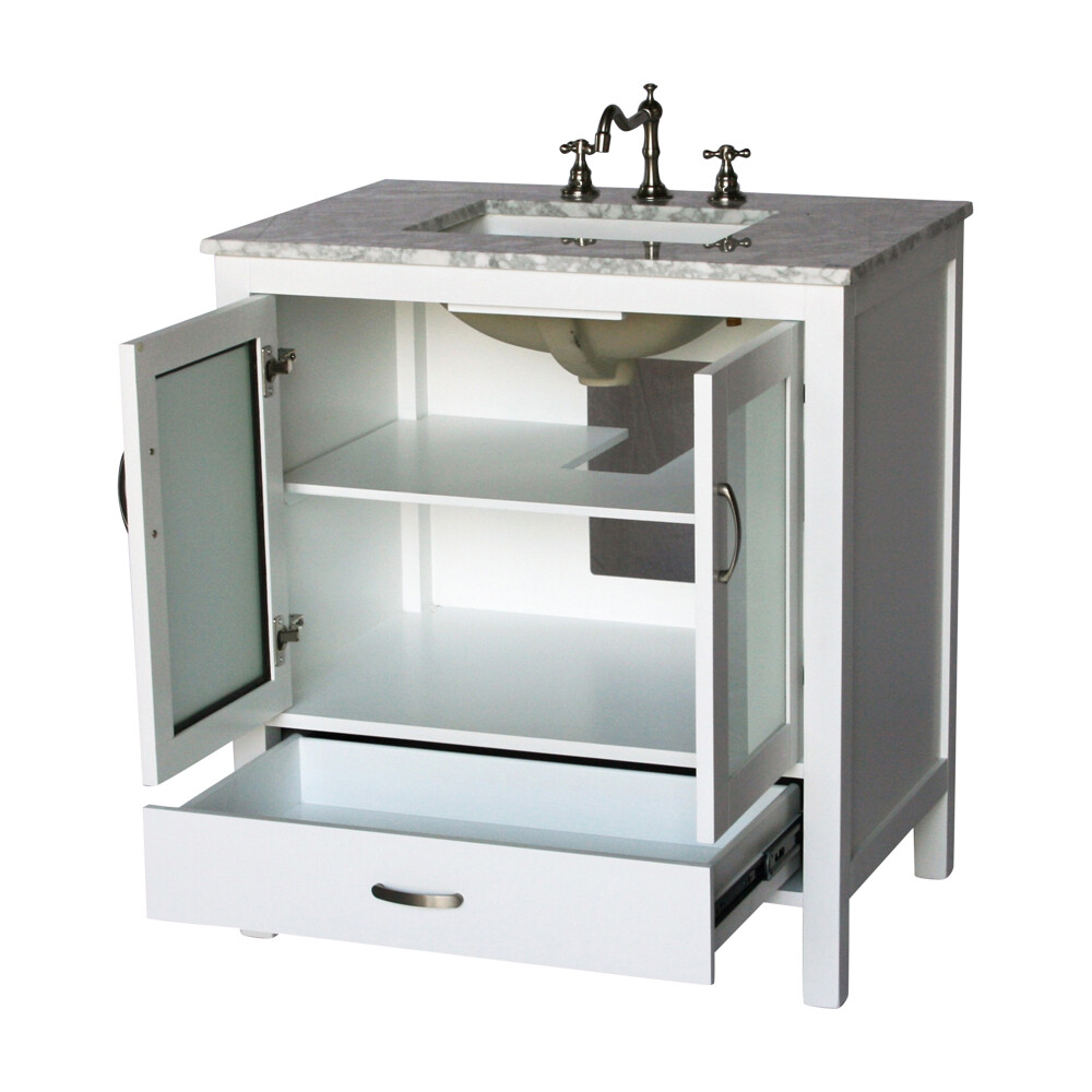 32-Inch Contemporary Style Single Sink Bathroom Vanity Model 2404-WK