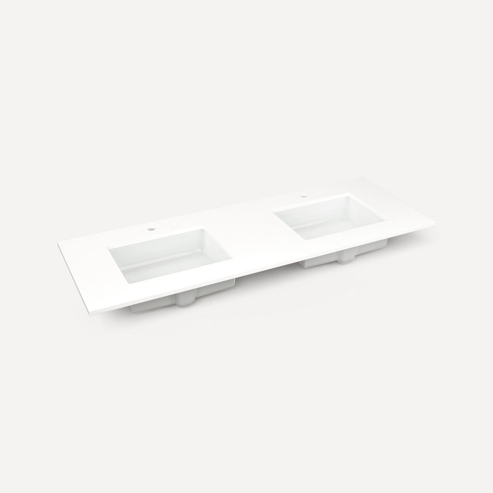 Robern TB61UDO-1D2 61″ Quartz Vanity Top for 1 Hole Faucet – Grey