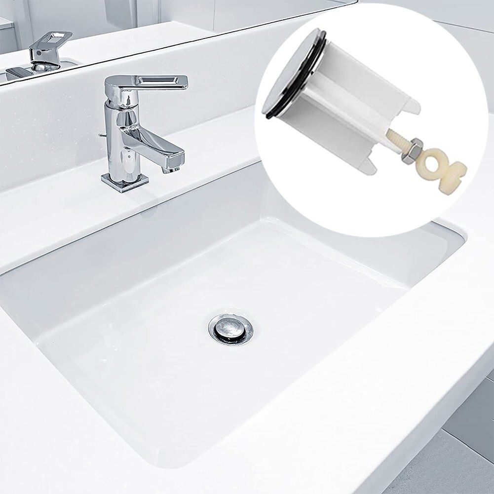 Sink Plug Wash Basin Plug Drain Plug Fittings Pop-Up Plug Portable Spare Parts