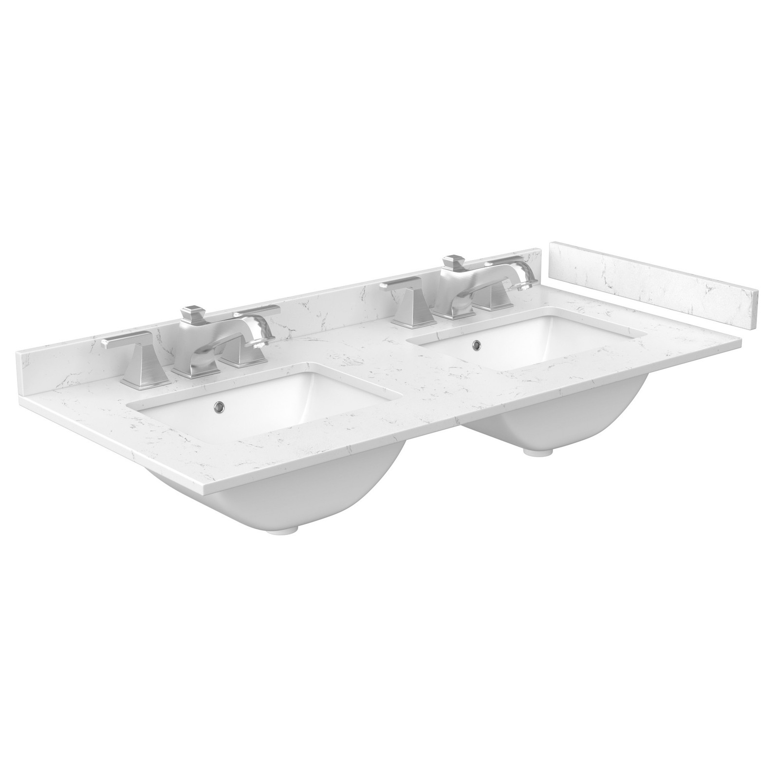 Wyndham Collection WCG242448D-VCA3-US3MXX Beckett 48″ – White / Carrara Cultured