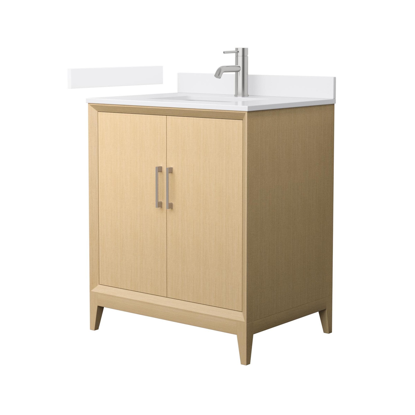 Wyndham Collection WCH7575-30S-VCA-MXX Janna 30″ – White Oak / White Cultured