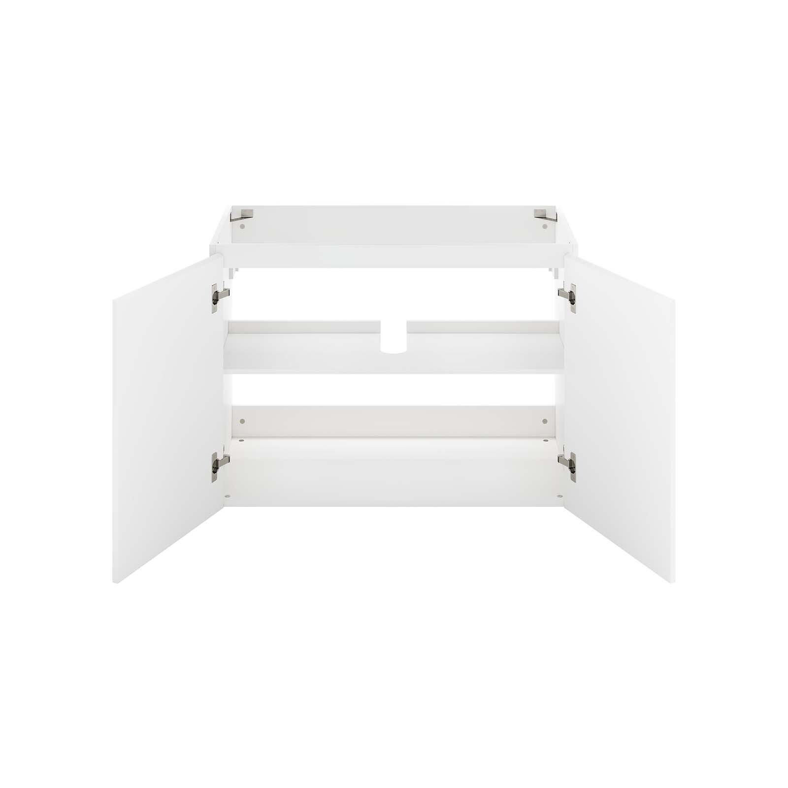 Modway Vitality 36″ Wall-Mount Bathroom Vanity in White
