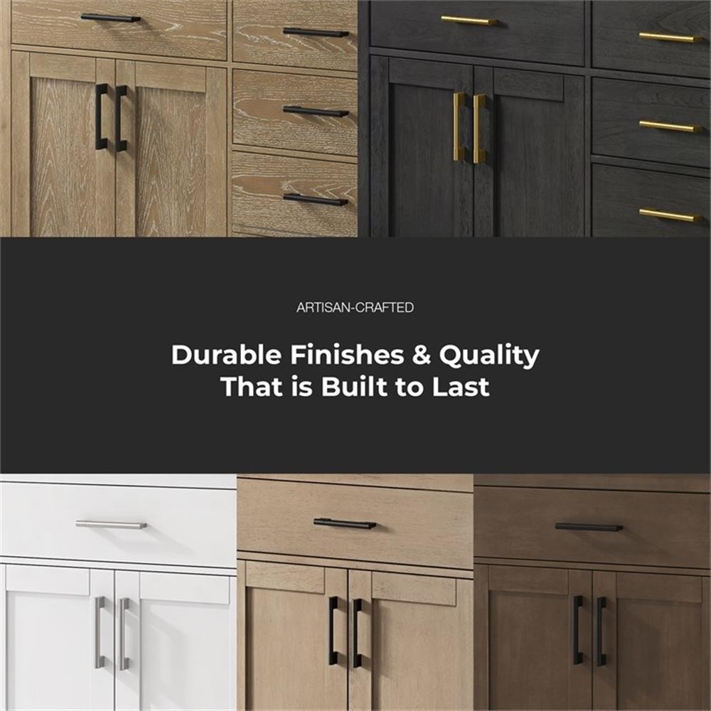 Pemberly Row 72″ Double Bathroom Vanity in Sahara Birch with White Countertop