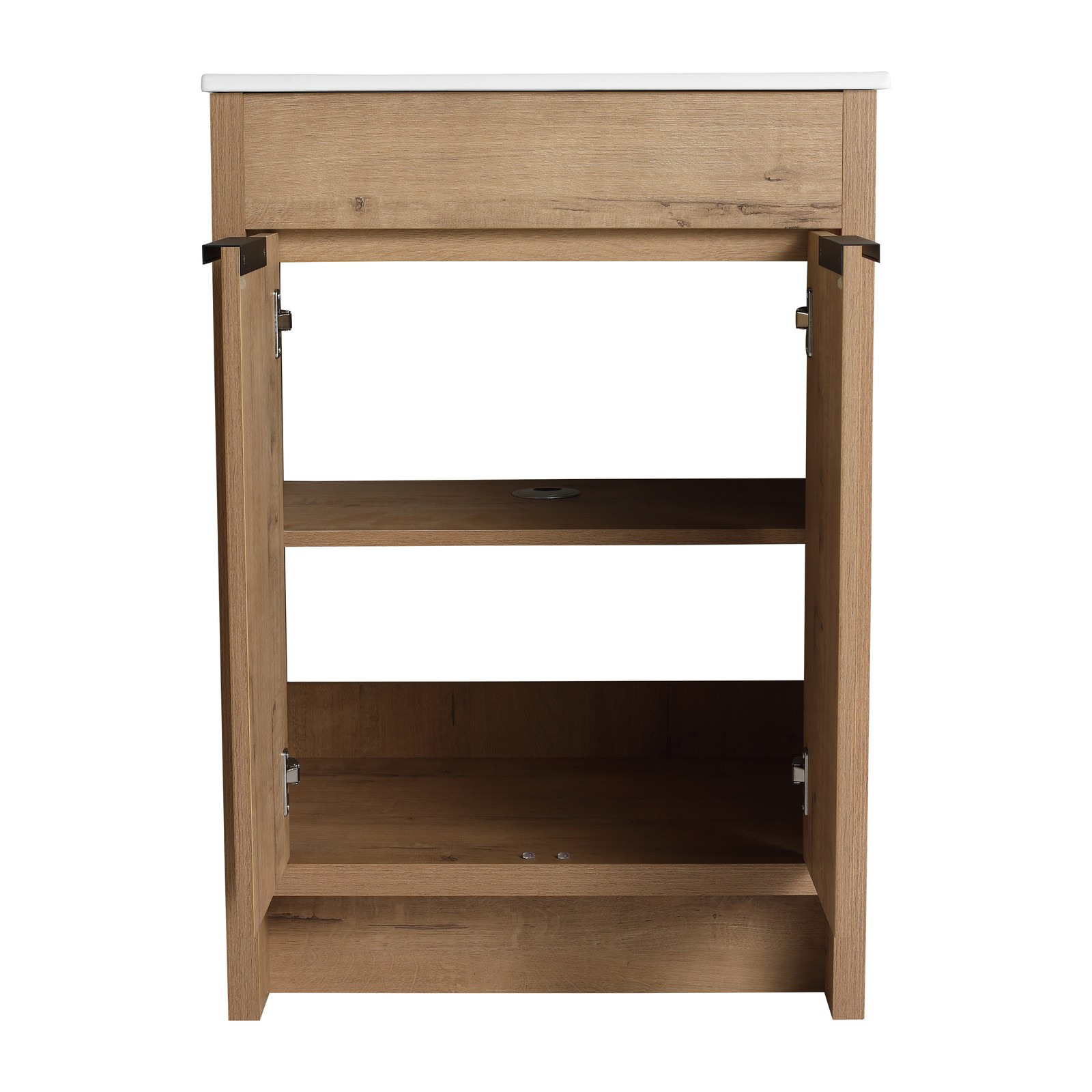 24″Plywood Freestanding Bathroom Vanity Cabinet W/2 Soft-Close Doors without Top