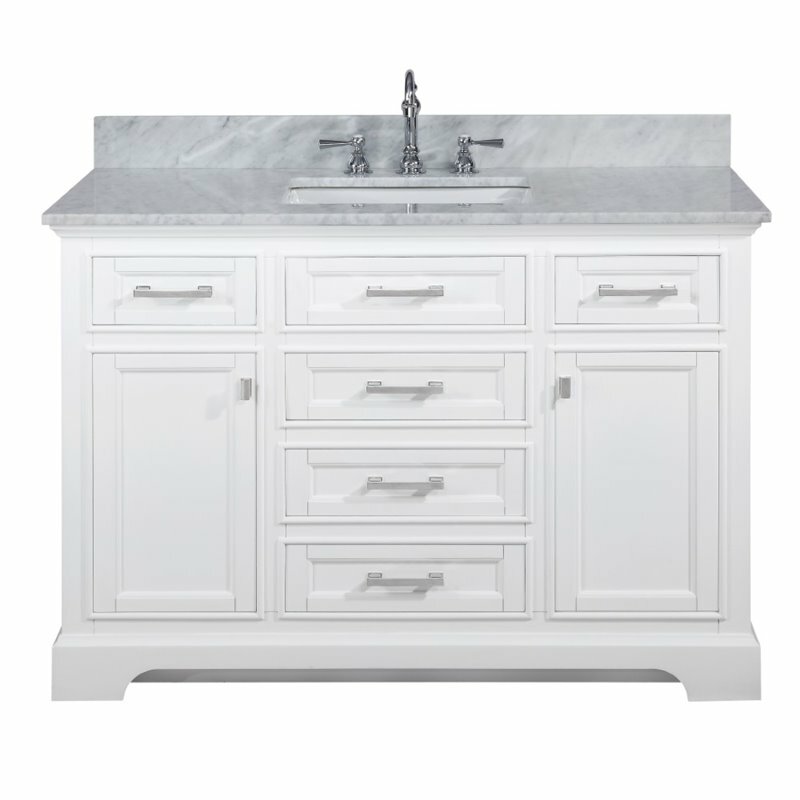 Design Element Group Milano 48″ Single Vanity in White