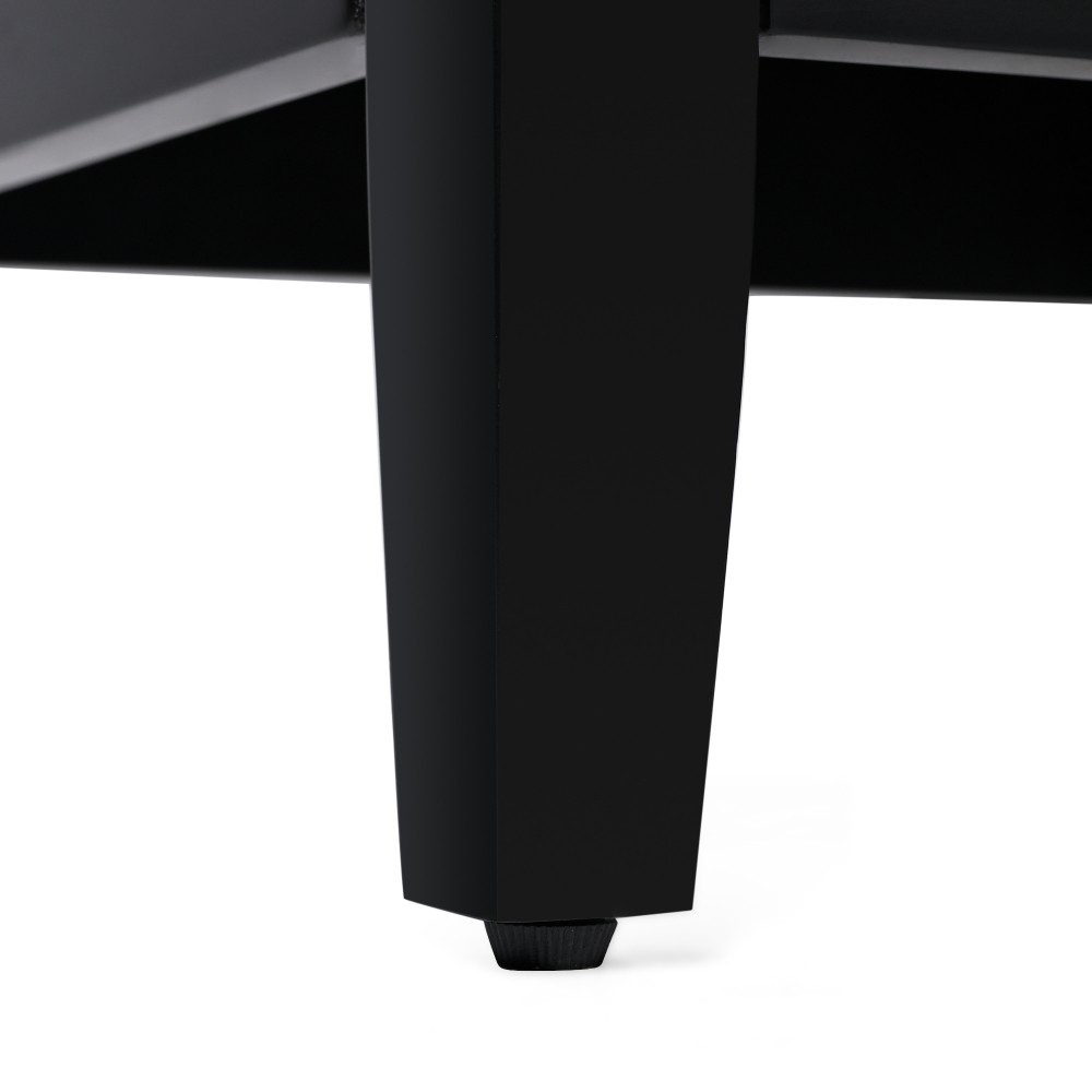 20″ Black Bathroom Vanity with Ceramic Sink Solid Wood MDF Cabinet
