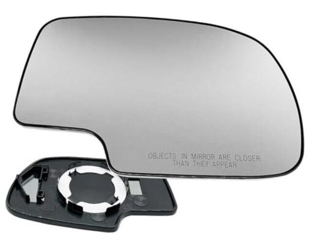 APA Replacement Mirror Glass Non-Heated with Base for Passenger Side Non-Heated