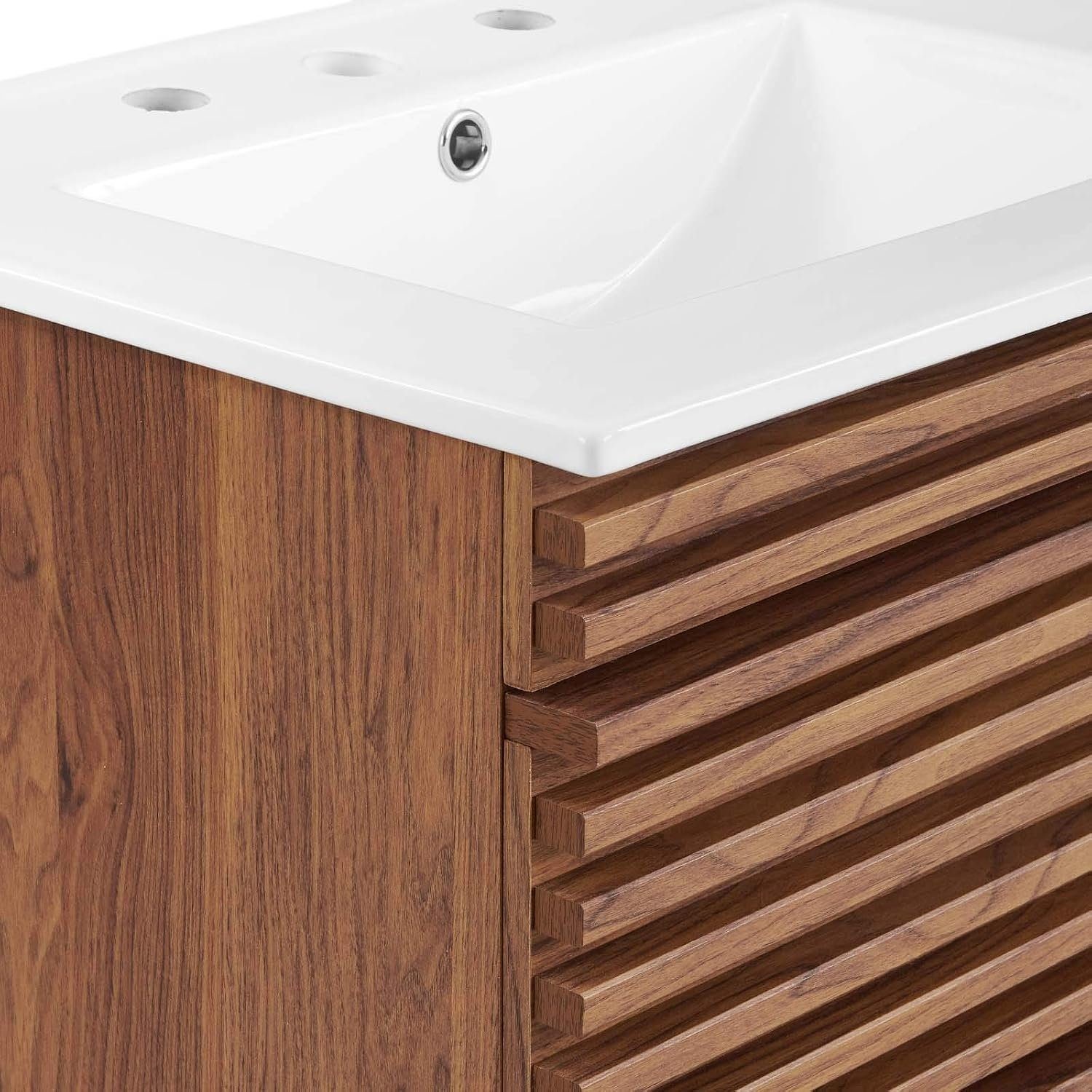 Modway Render 24″ Mid-Century Floating Bathroom Vanity
