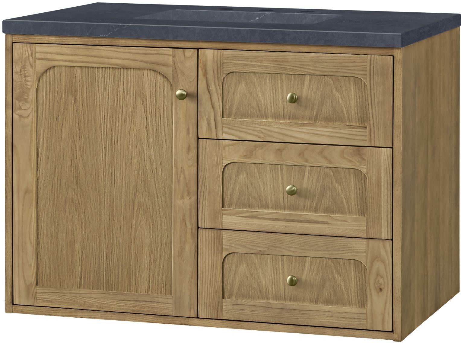 James Martin Vanities 545-V36-3CSP Laurent 36″ Single Basin – Light Natural Oak