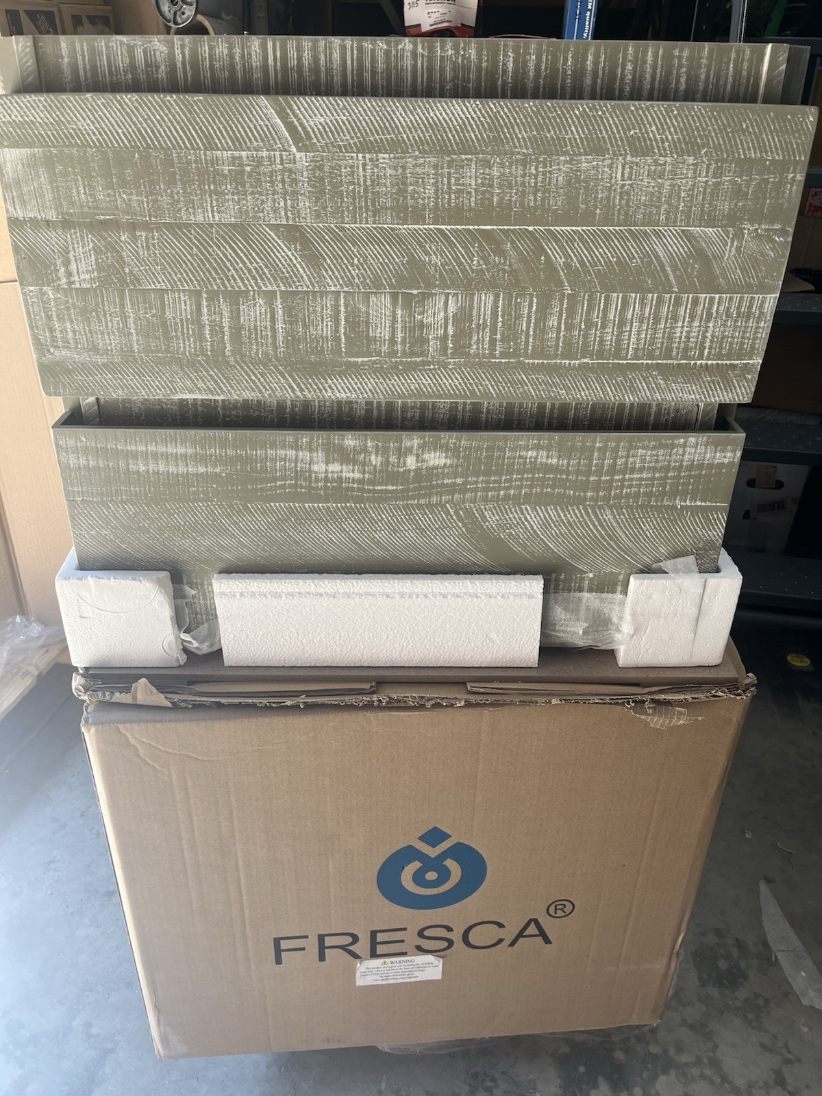 Fresca Formosa 24″ Ash Floating Vanity Base Cabinet No Sink, New Open Box