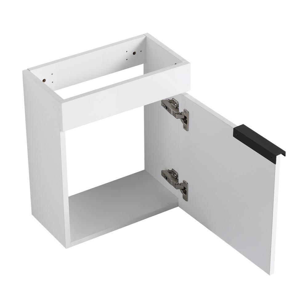 Soft Close Doors Bathroom Vanity With Sink 16 Inch