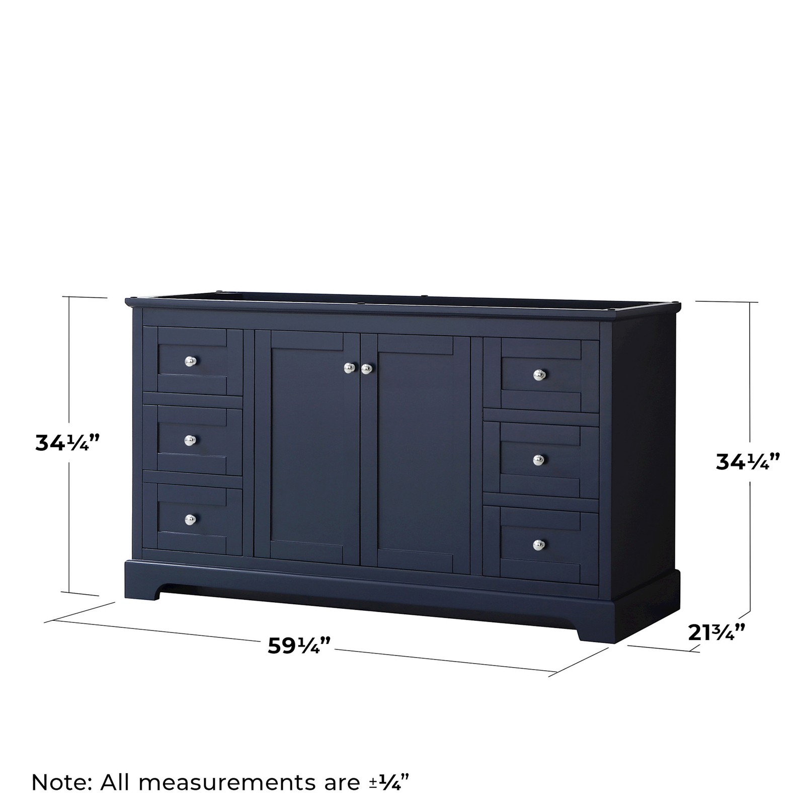 Wyndham Collection WCV232360SCXSXXMXX Avery 60″ Single – Dark Gray / Matte Black