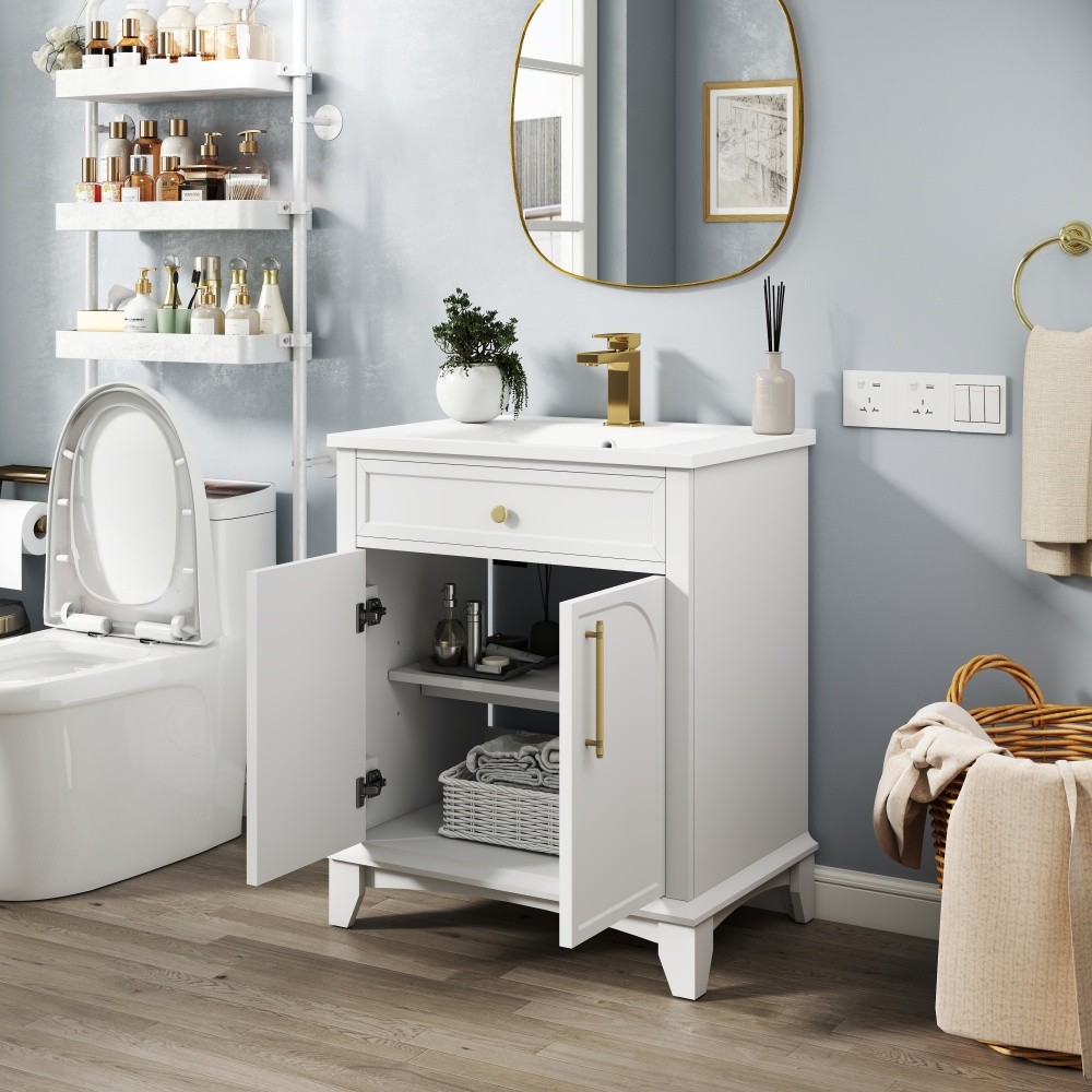 27.8″ White Ceramic Basin, Only Ceramic Sink, Without Cabinet